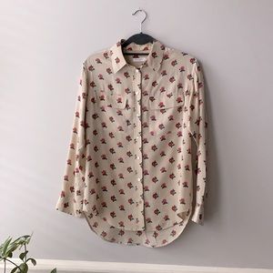 EQUIPMENT | Floral Silk Shirt
